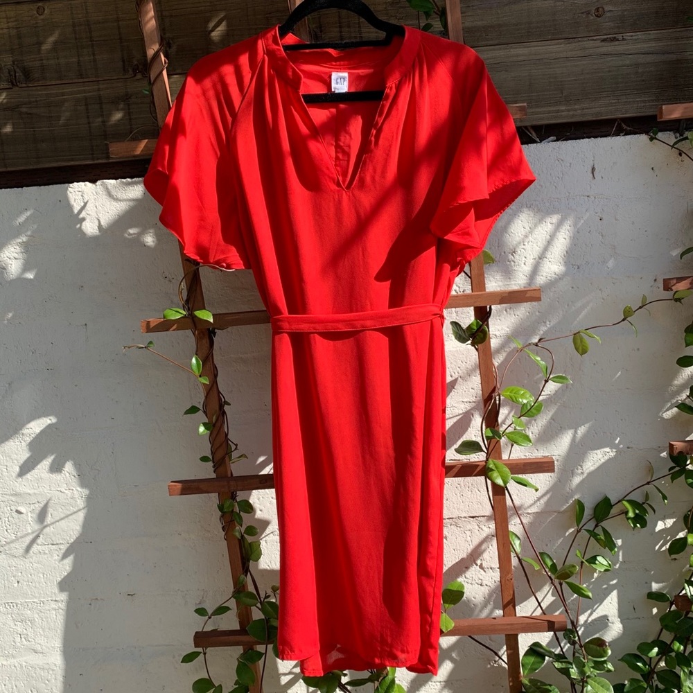 THE GAP Rocket Red Shift Dress
